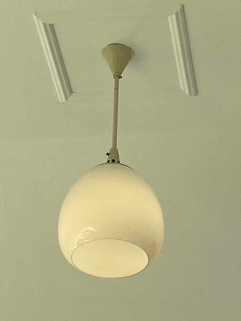 Vier originele oude Franse schoollampen, Antiek en Kunst, Ophalen