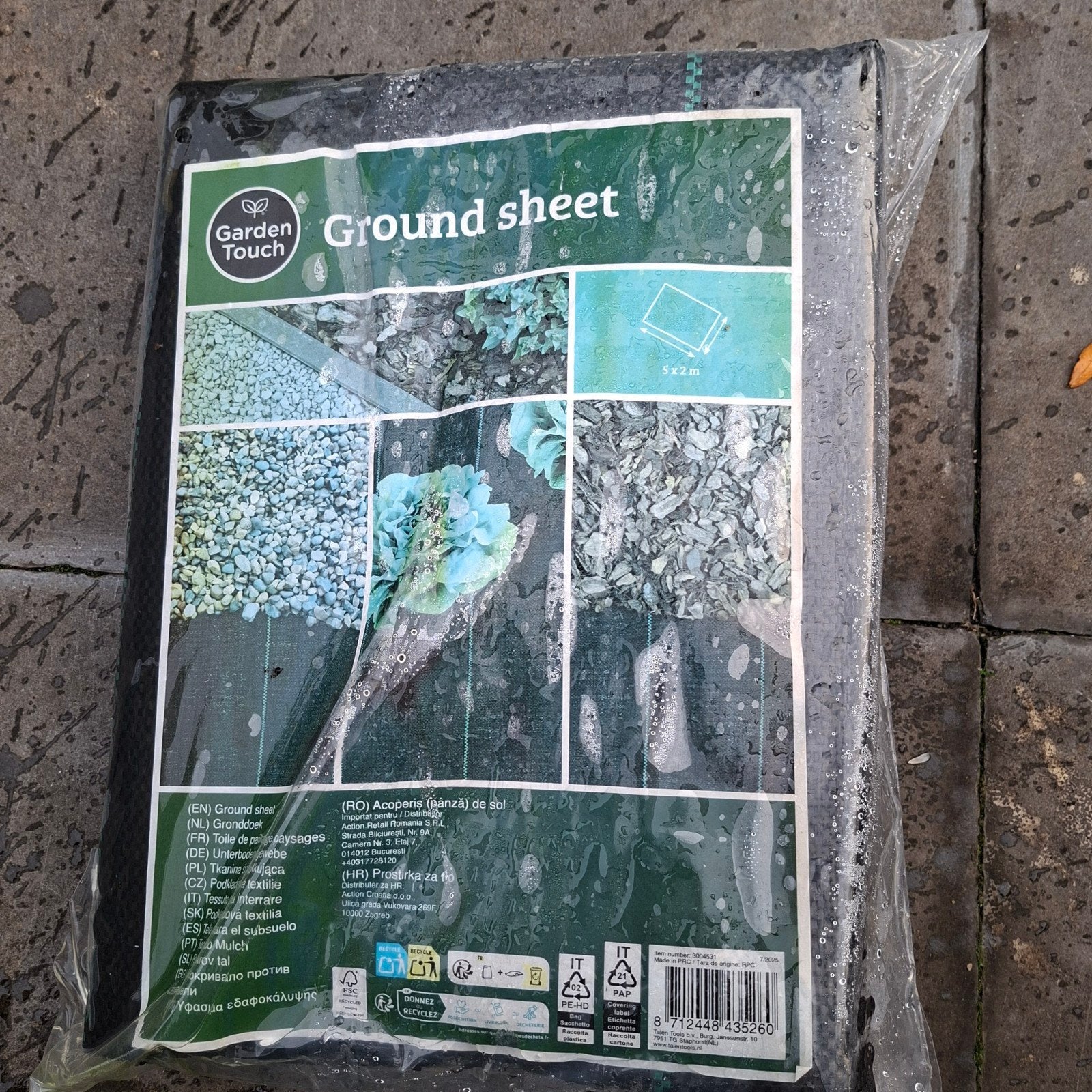 Gronddoek Anti-Worteldoek 5x2 meter, Ophalen of Verzenden, Nieuw, Overige typen