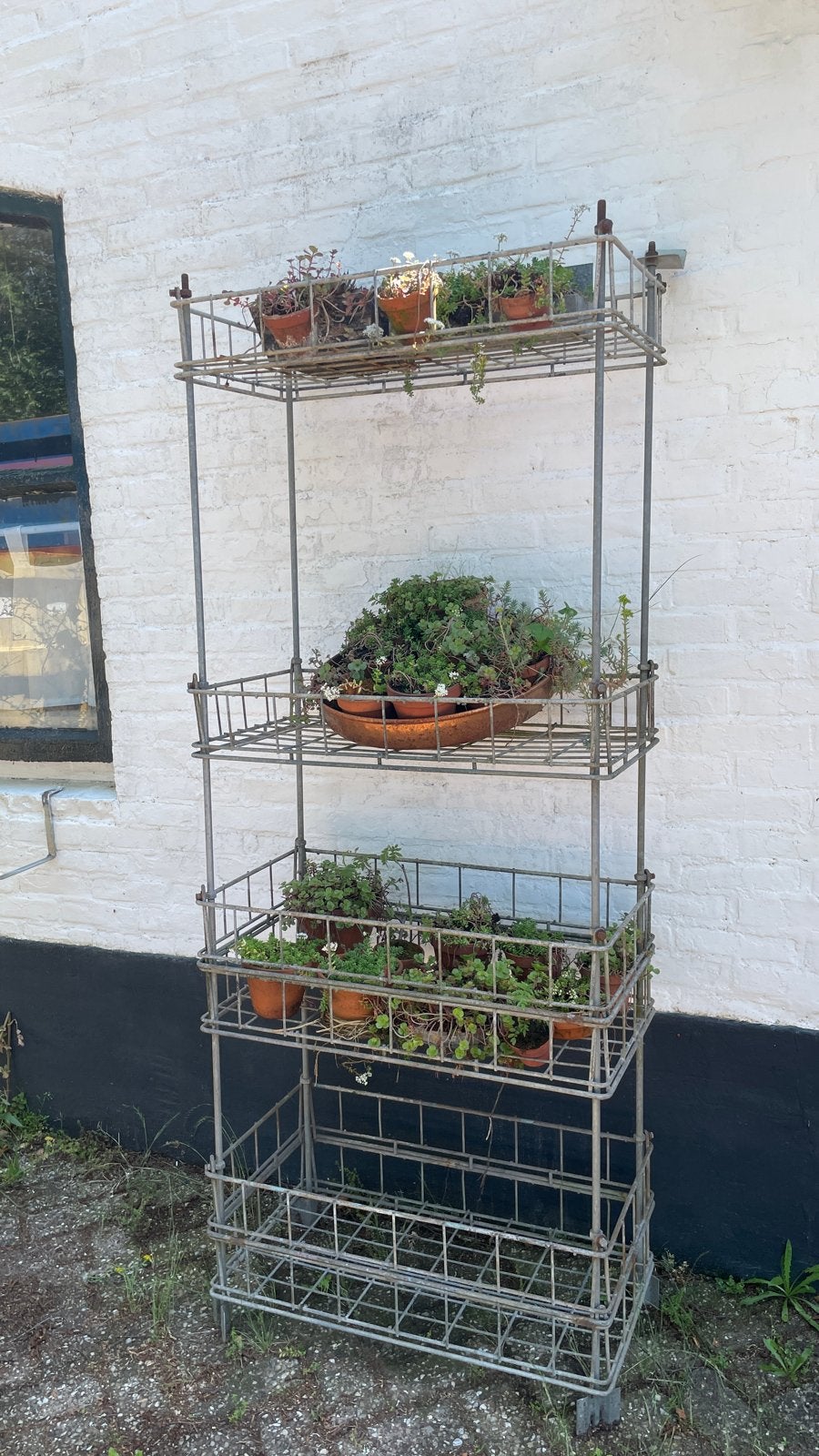 Moet maandag weg 2x Vintage Vertical Garden, Ophalen, Gebruikt, Minder dan 30 cm, Metaal