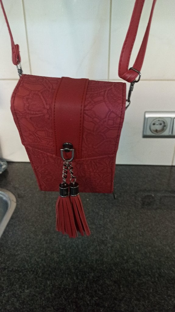 telefoontasje, Ophalen of Verzenden, Nieuw, Rood, Schoudertasje