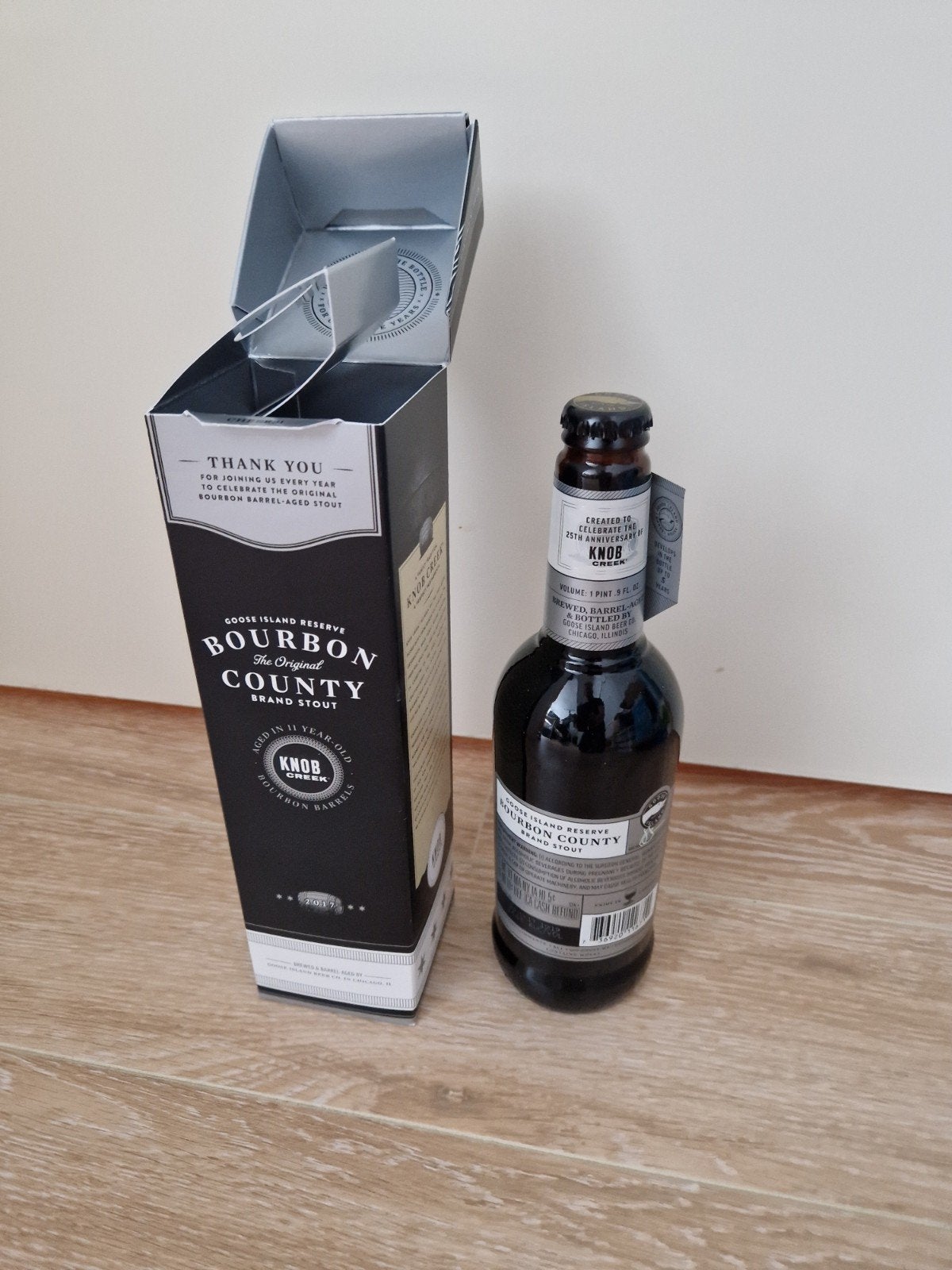 goose island 2017  reserve bourbon country brand stout knob, Verzamelen, Ophalen of Verzenden, Nieuw, Flesje(s), Overige merken