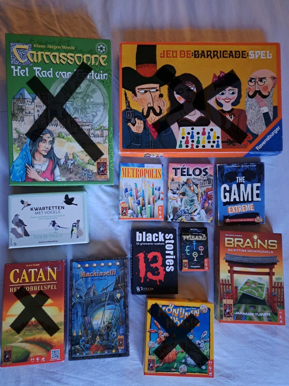Spellen - kaartspellen - bordspellen, Ophalen, Gebruikt
