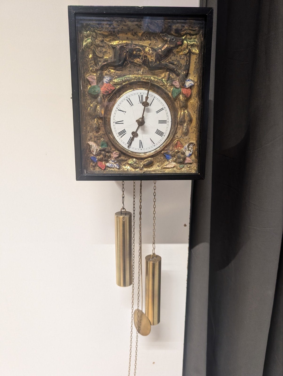Antieke Schwarzwalder klok rek5, Antiek en Kunst, Antiek | Klokken, Ophalen of Verzenden