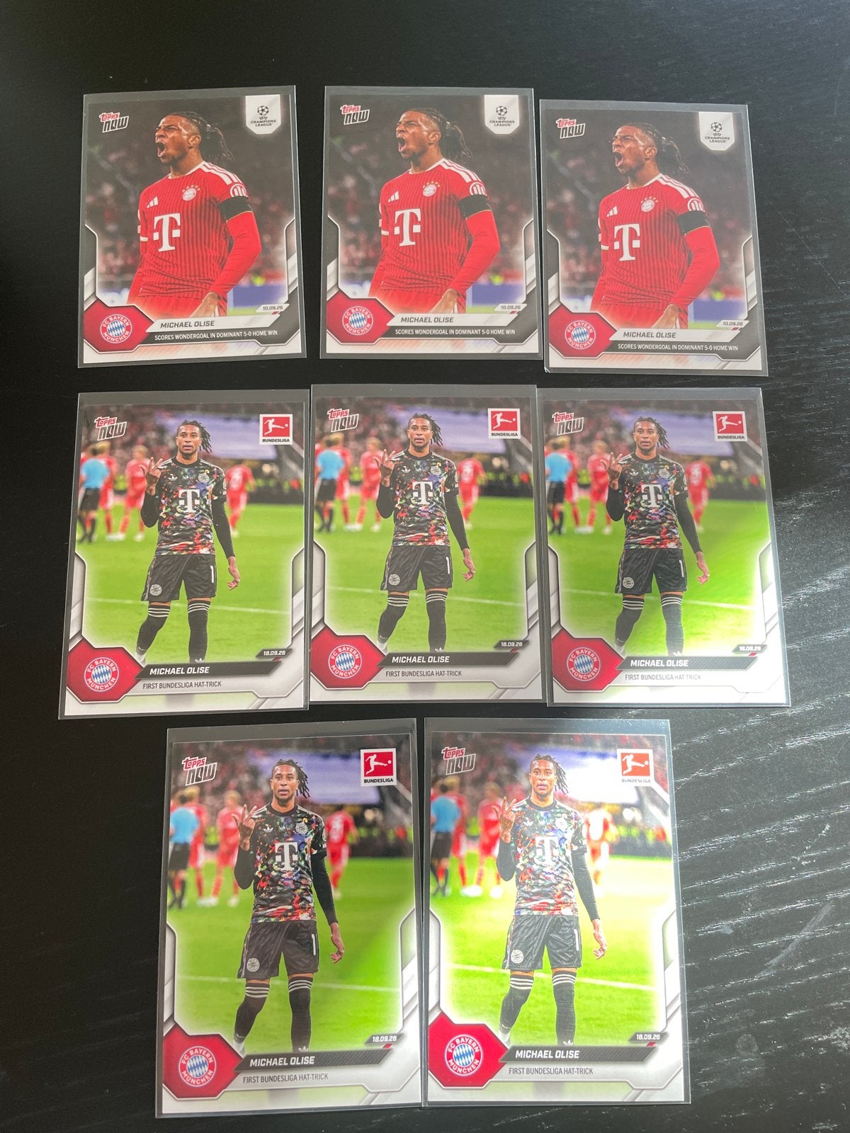 Michael Olise Topps Now Voetbal Kaarten - Bundesliga & Champ, Verzamelen, Ophalen of Verzenden, Zo goed als nieuw, Buitenlandse clubs