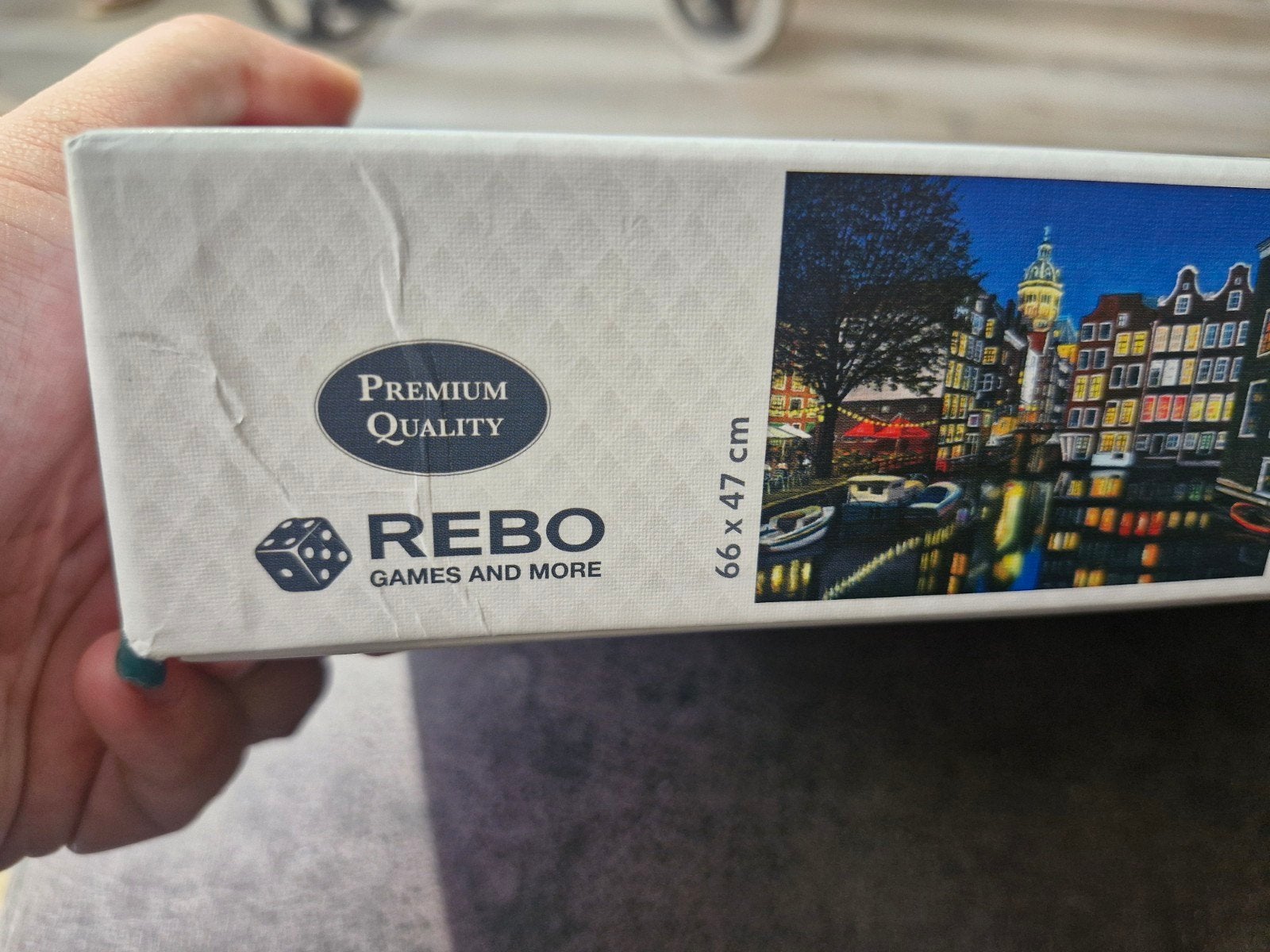 Puzzel Amsterdam lights 1000 stukjes, Hobby en Vrije tijd, Denksport en Puzzels, Ophalen of Verzenden, 500 t/m 1500 stukjes, Zo goed als nieuw