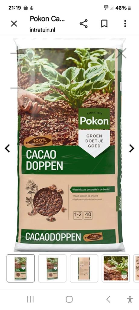 Pokon Cacaodoppen 40L, Ophalen