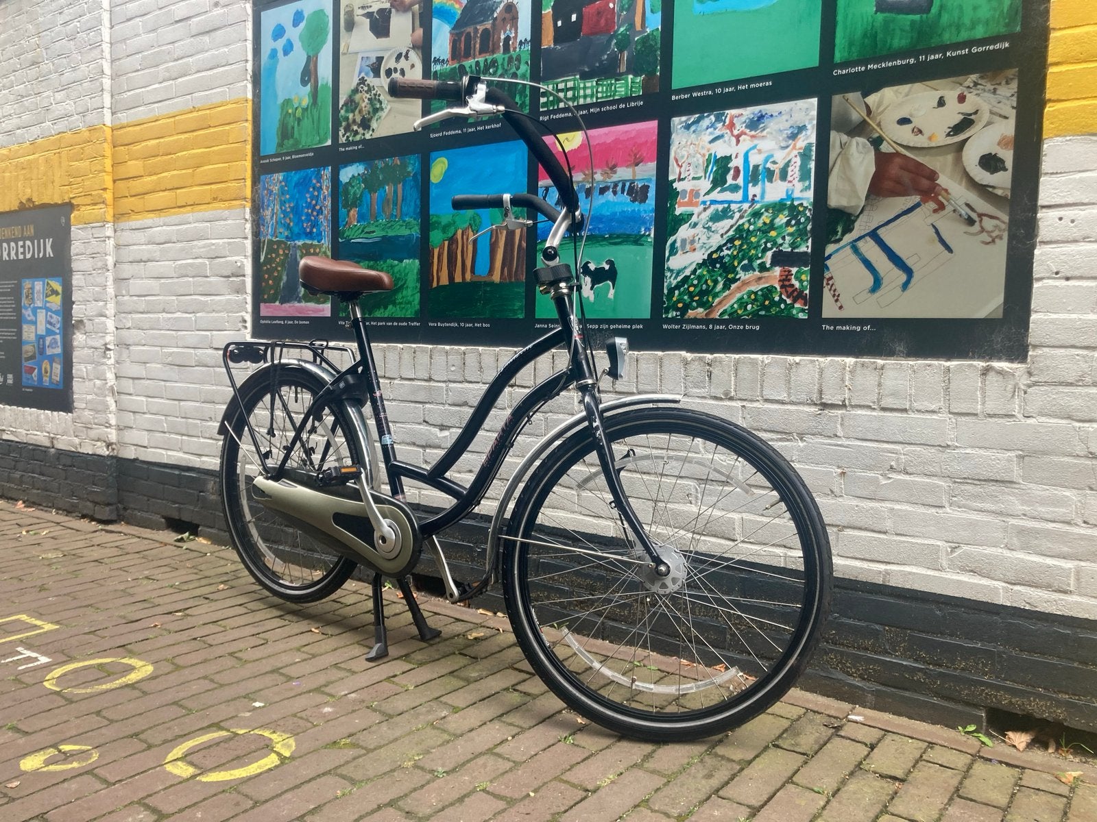Sparta Amazone moederfiets 26 inch kompleet met kinderzitje, Ophalen, Sparta, Gebruikt, Dubbele standaard