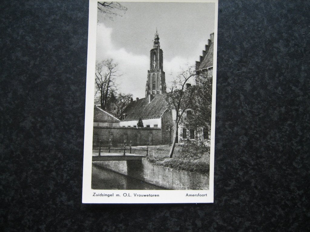 AMERSFOORT  O.L. Vrouwe toren en zuidsingel  F, Ophalen of Verzenden, 1940 tot 1960, Utrecht