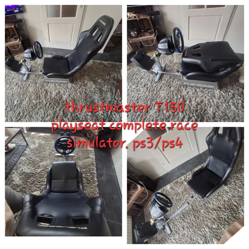 Thrustmaster T150 Playseat Race Simulator PS3/PS4, Spelcomputers en Games, Spelcomputers | Overige, Gebruikt, Overige merken, Ophalen