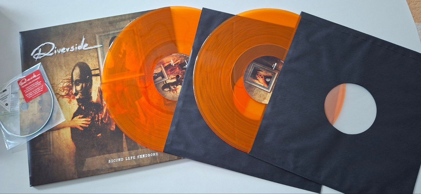 Riverside Second life syndrome dubbel orange vinyl Limited, Progressive Rock, Verzenden, Colored vinyl, Zo goed als nieuw