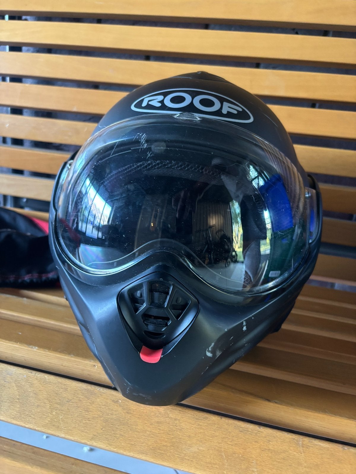 ROOF Desmo motorhelm - Mat zwart maat M, Motoren, Kleding | Motorkleding, Ophalen of Verzenden, Tweedehands, Heren, Overige typen