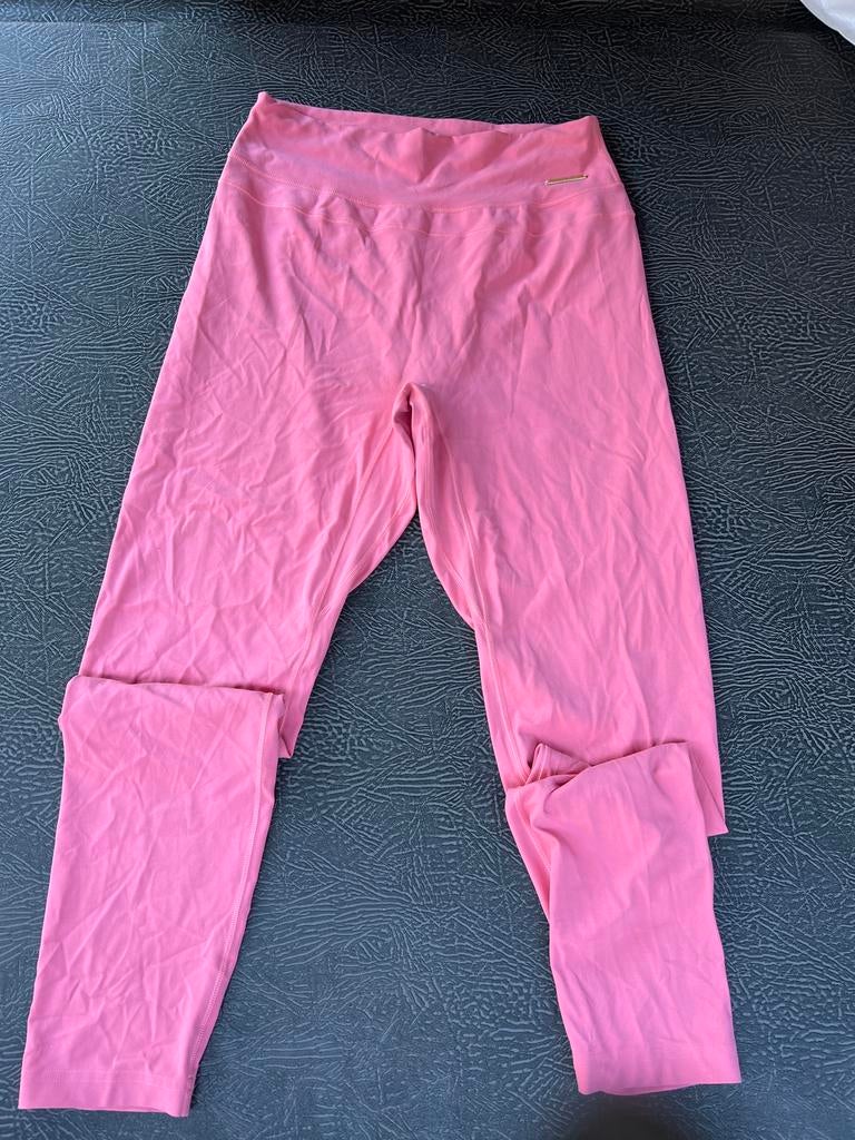 Roze sportlegging met scrunch detail maat M, Maat 38/40 (M), Ophalen of Verzenden, Roze, Fitness of Aerobics