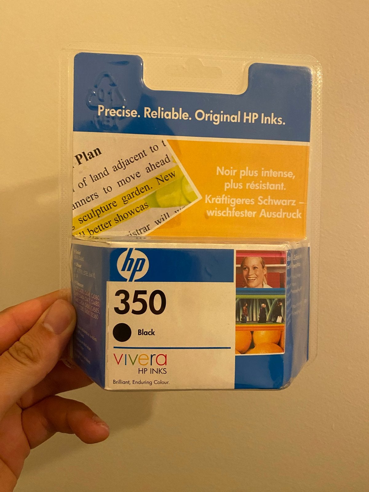 Nieuwe HP 350 Zwarte Inktcartridge - Origineel, Computers en Software, Printerbenodigdheden, Nieuw, Cartridge, Ophalen of Verzenden