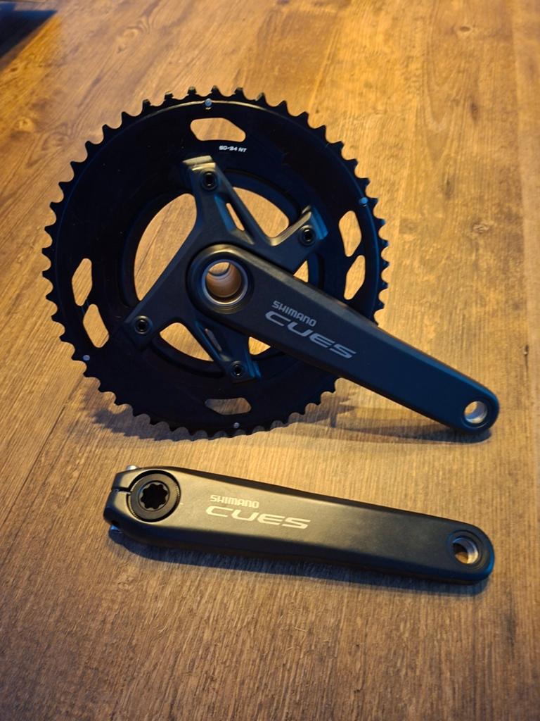 Shimano CUES FC-U6040-2 Crankstel 2x 9/10s 50-34T, Crankstel of Pedalen, Nieuw, Ophalen of Verzenden, Aluminium
