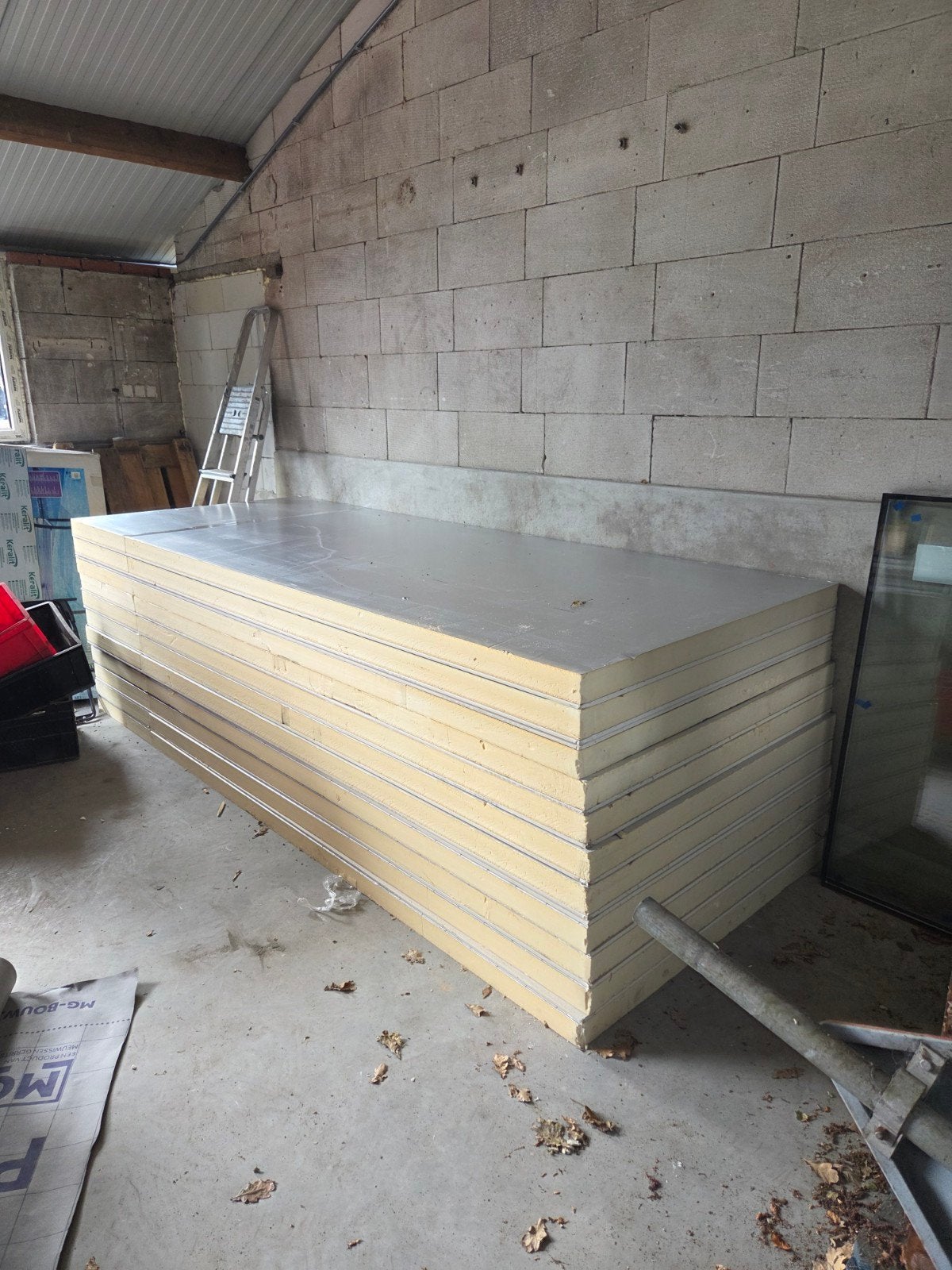PIR platen 1200x3000x70mm met gips, Ophalen, 4 tot 8 cm, Dakisolatie, Nieuw