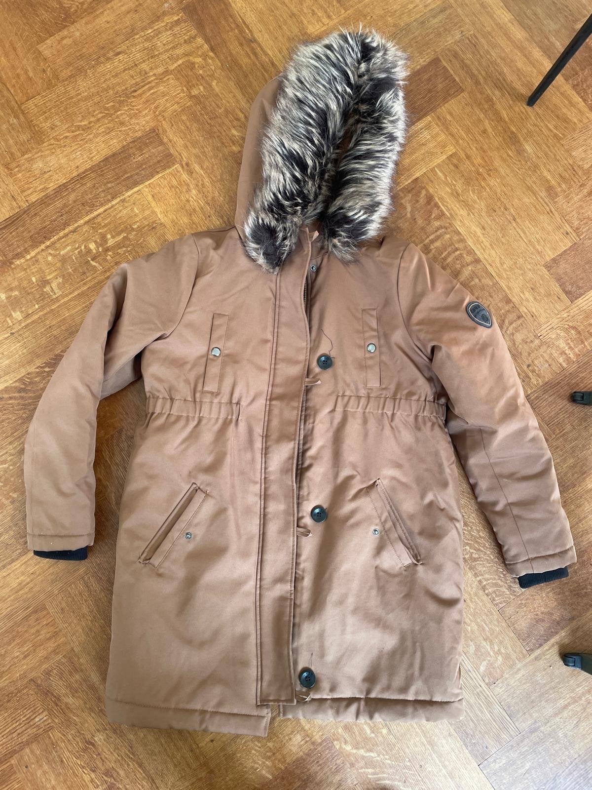 ONLY Maternity winterjas maat S, Ophalen of Verzenden, Gedragen, Maat 36 (S), Bruin
