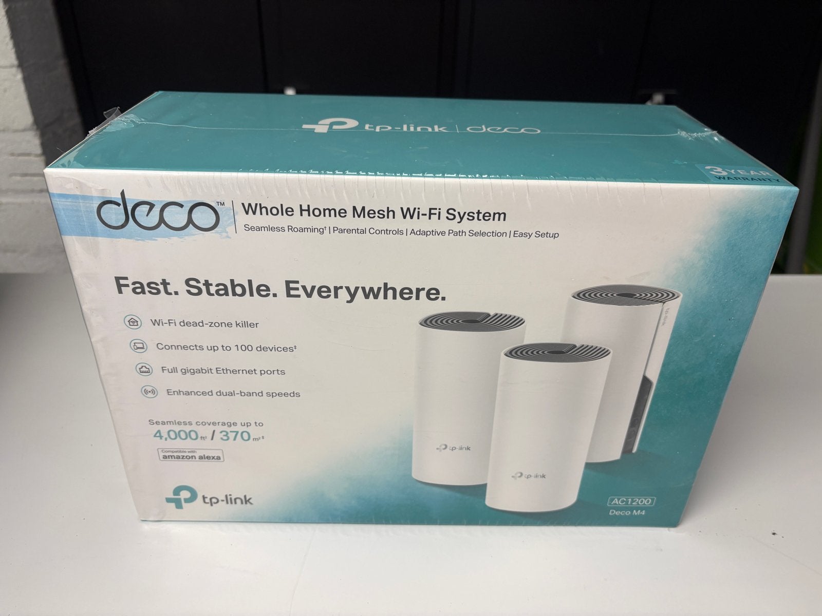 TP-Link DECO M4 AC1000 Mesh WiFi Systeem (3-pack), Ophalen of Verzenden, Nieuw, Router