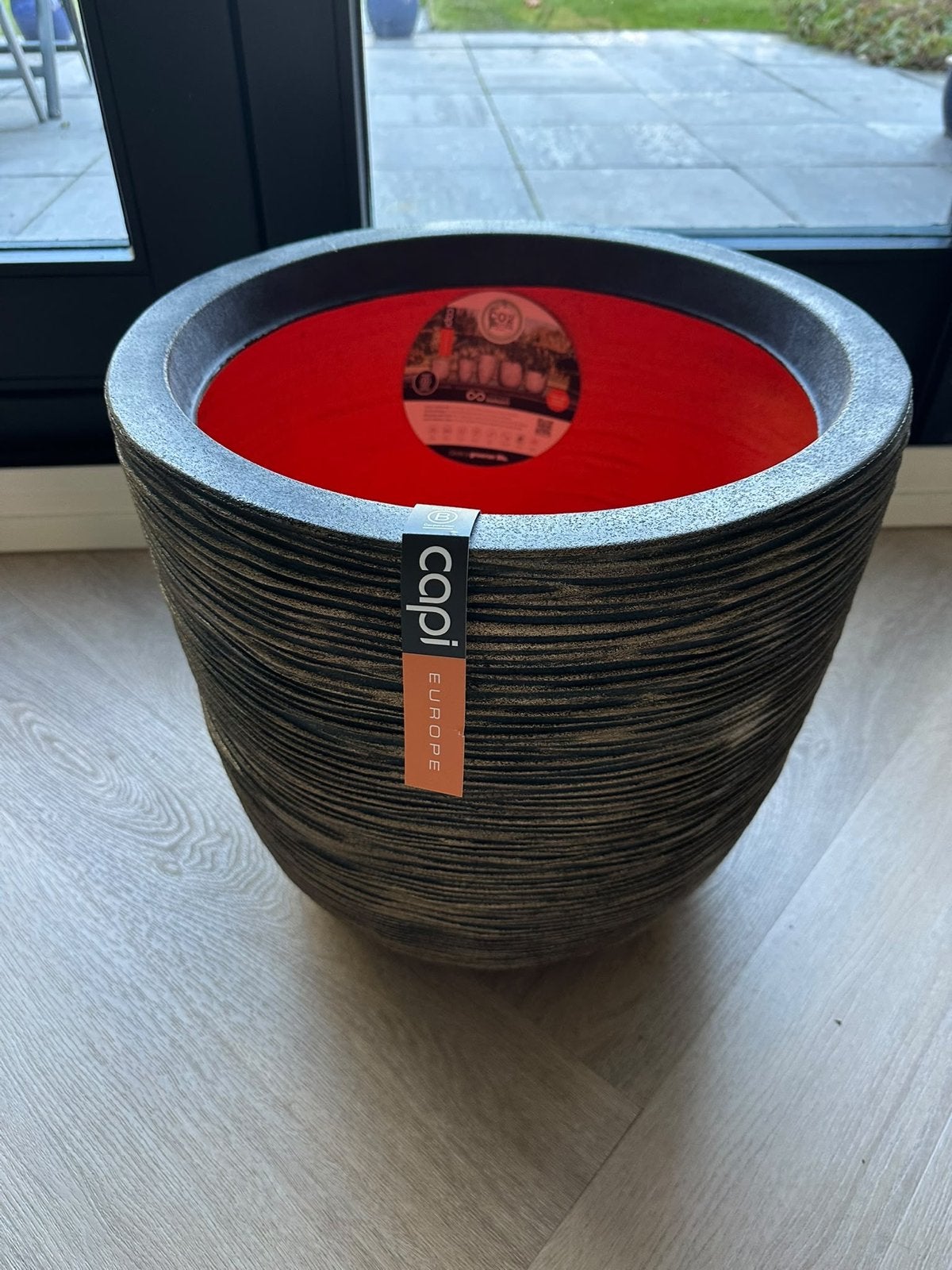 Nieuwe Capi Europe bloempot - 43,5 cm doorsnee, 42 cm hoog, Tuin en Terras, Ophalen, Kunststof, 40 cm of meer, Rond
