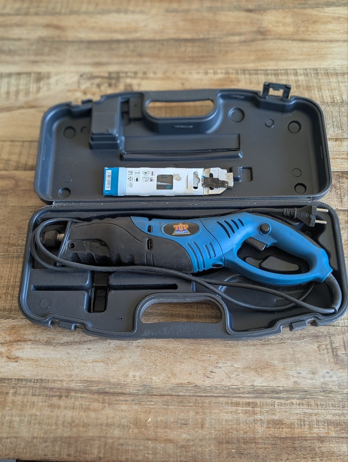 Top Craft Reciprozaag - Multi-elektrozaag met koffer, Gebruikt, 70 mm of meer, 600 tot 1200 watt, Ophalen of Verzenden