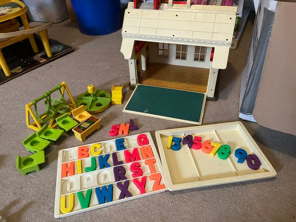 fisher price schooltje, Ophalen, Gebruikt, Speelset