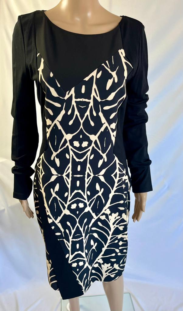 Eroke design jurk zwart beige maat 40, Kleding | Dames, Jurken, Ophalen of Verzenden, Nieuw, Maat 38/40 (M), Zwart