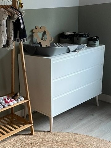 commode europe sterre baby Wit/hout, Ophalen, 50 tot 70 cm, 100 cm of meer, Zo goed als nieuw