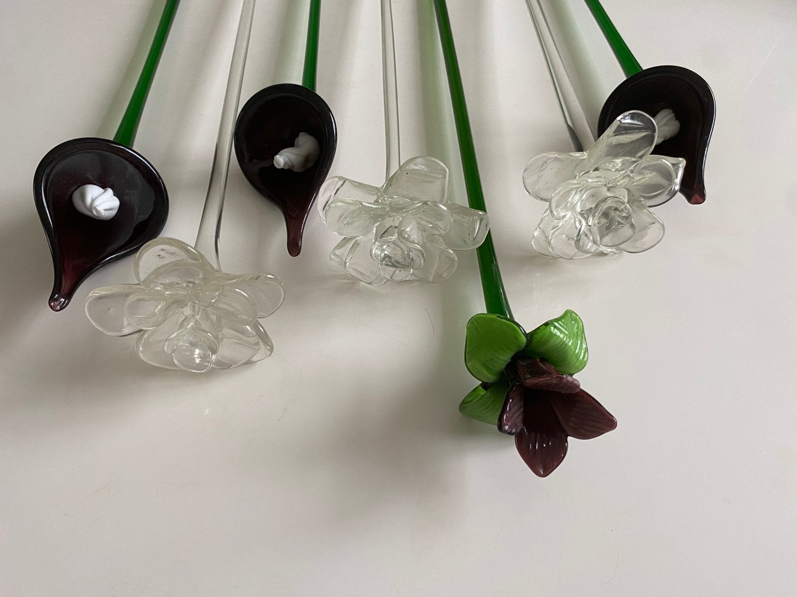 7– murano glazen bloemen, Antiek en Kunst, Ophalen of Verzenden