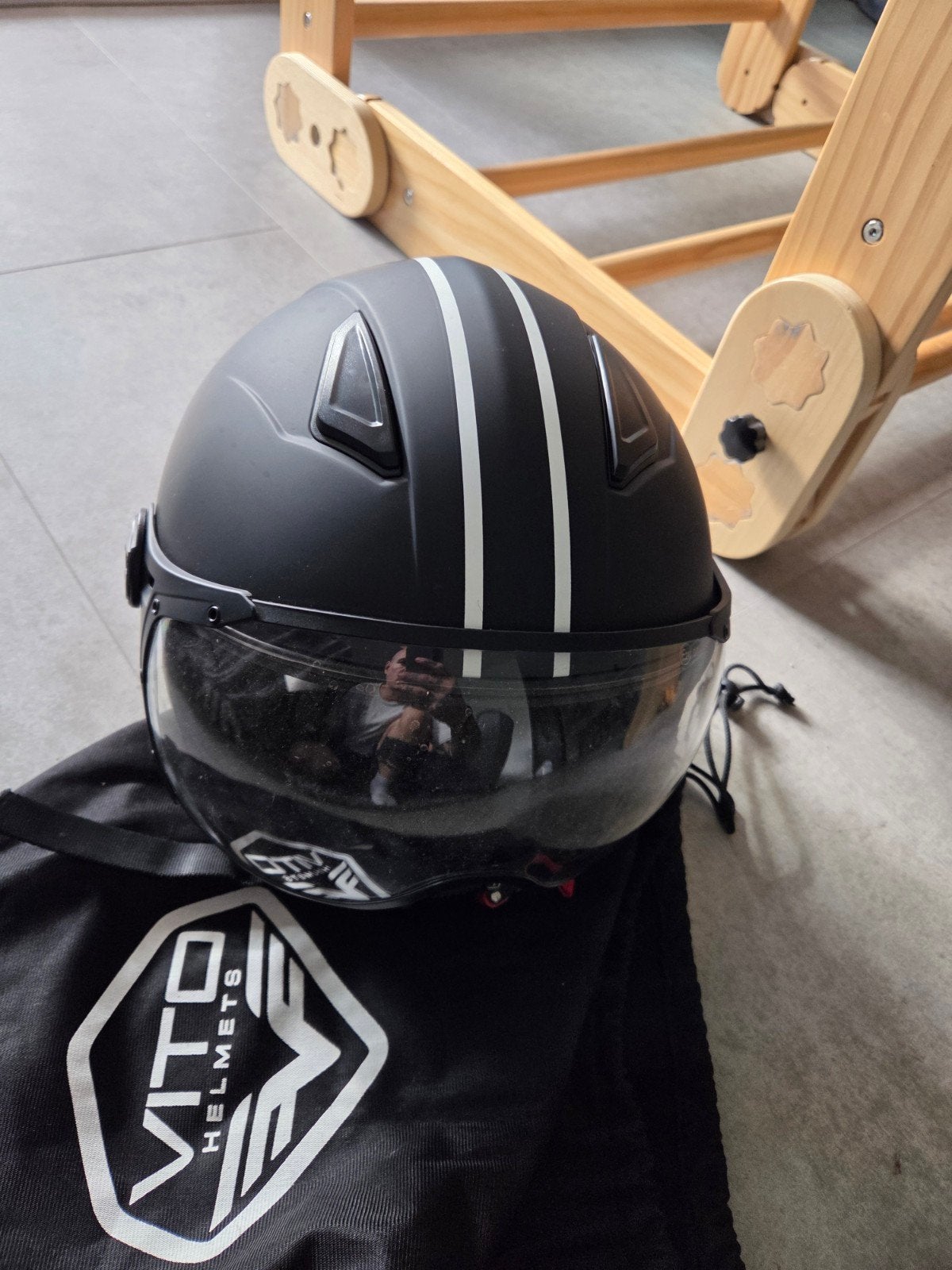 Helm Vito Jet Moda XL, Ophalen of Verzenden, Zo goed als nieuw, Extra large of groter, Vito Helmets