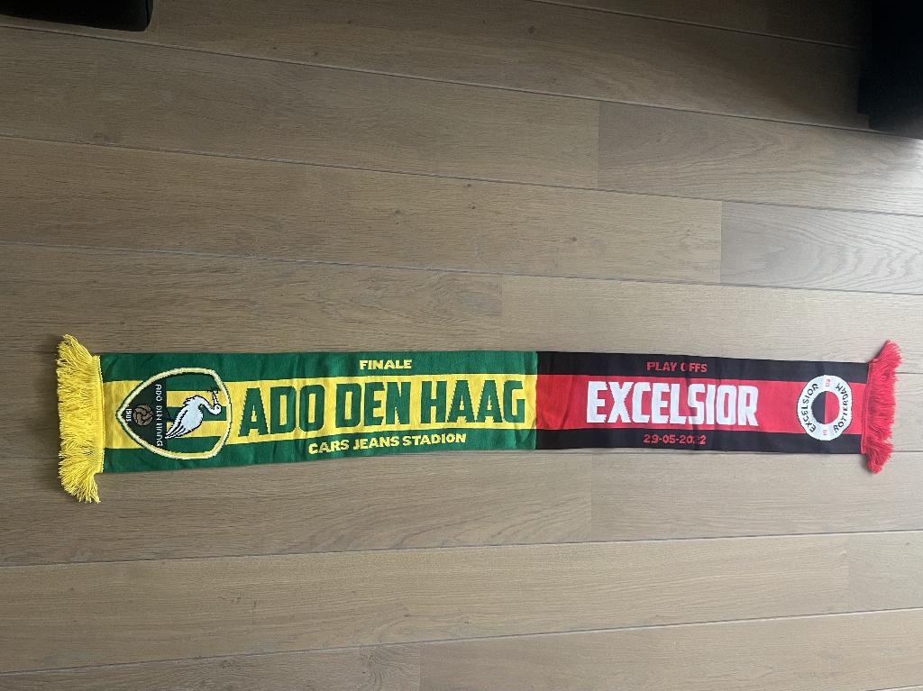 Voetbalsjaals Excelsior & ADO Den Haag vs Excelsior, Sport en Fitness, Voetbal, Maat M, Ophalen of Verzenden, Zo goed als nieuw
