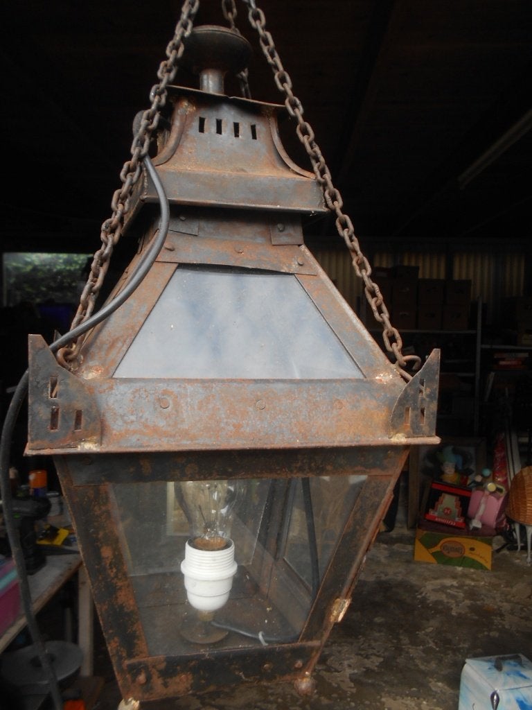 Oud Tuinlamp, Tuin en Terras, Ophalen, Gebruikt, Staande lamp, Netvoeding