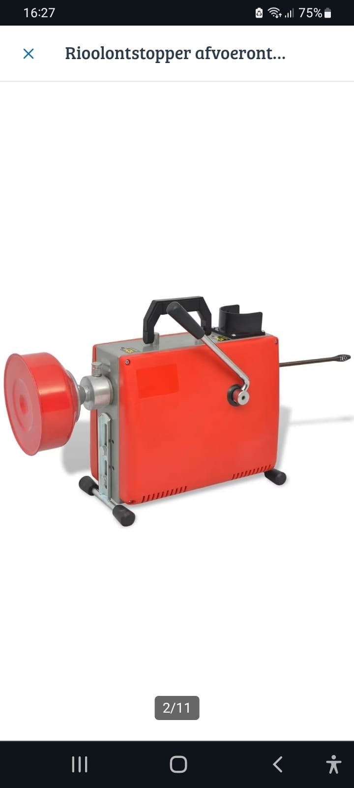 Rioolontstopper - leidingreinigingsmachine NIEUW IN DOOS, Ophalen, Nieuw