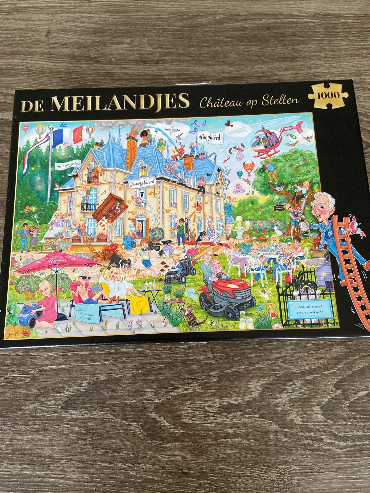 De Meilandjes Château op Stelten 1000 stukjes legpuzzel, Ophalen of Verzenden, 500 t/m 1500 stukjes, Gebruikt, Legpuzzel
