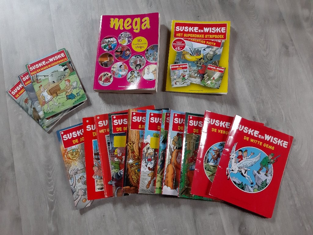 Uitgebreide verzameling Suske en Wiske stripboeken, Meerdere stripboeken, Ophalen of Verzenden, Zo goed als nieuw, Willy Vandersteen