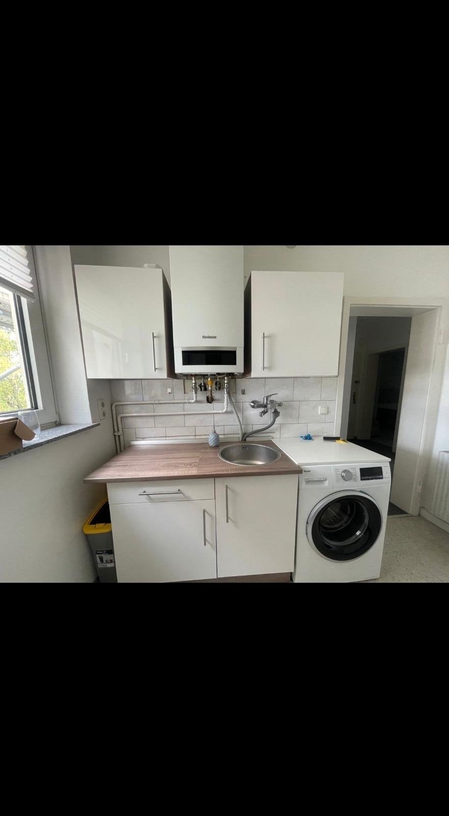 Complete Witte Keuken met Apparatuur en Koelkast, Ophalen, Gebruikt, Wit, Hoekkeuken