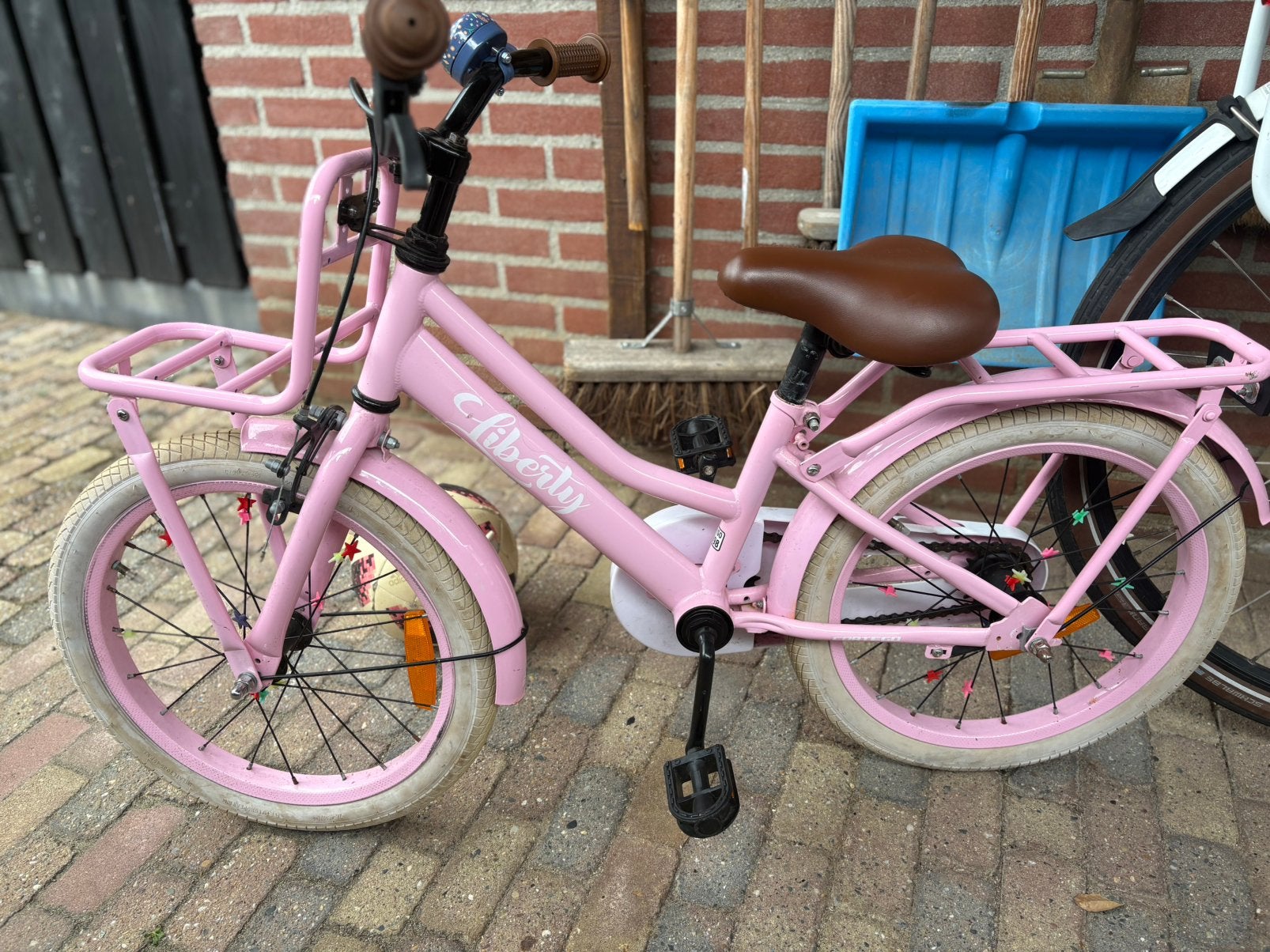 Kinderfiets liberty, Fietsen en Brommers, Ophalen, Terugtraprem, 18 inch, Handrem