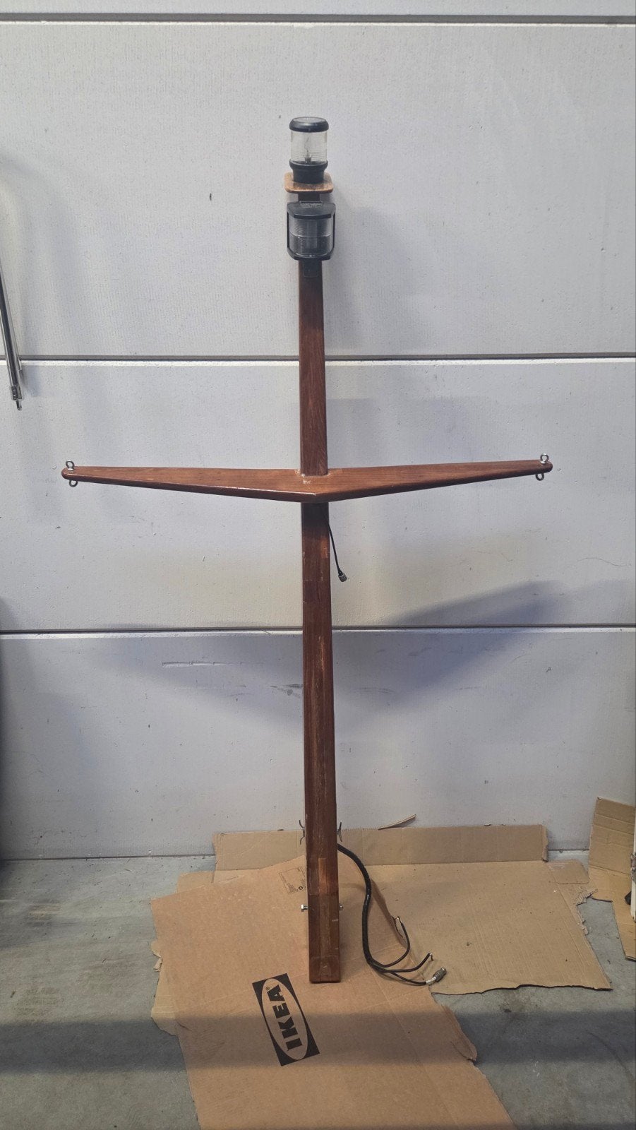Houten mast met navigatieverlichting, Watersport en Boten, Ophalen, Gebruikt, Overige typen
