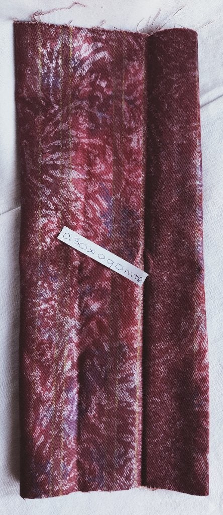 Home/Decostoffen oud rose bordeaux bloemen, Bruin, 120 cm of meer, Nieuw, Ophalen of Verzenden