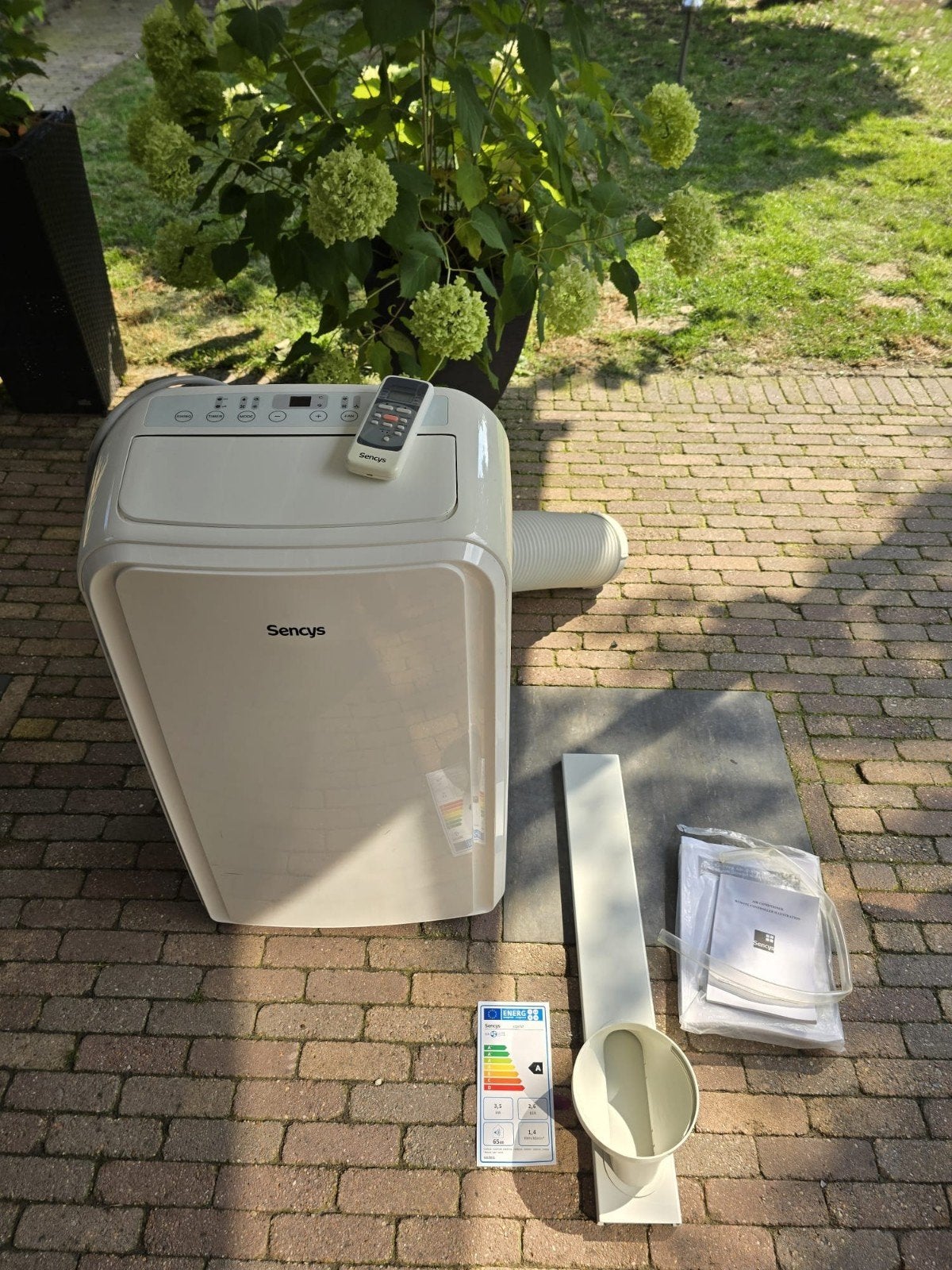Mobiele airco12000 BTU werkt perfect, Ophalen, Energieklasse A of zuiniger, 3 snelheden of meer, Zo goed als nieuw