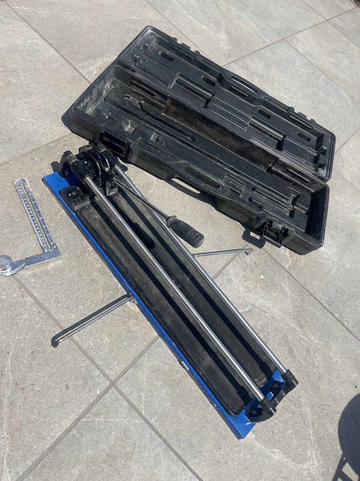 Tegelsnijder 60 cm met koffer, Ophalen, Gebruikt, Snijgereedschap, Overige merken