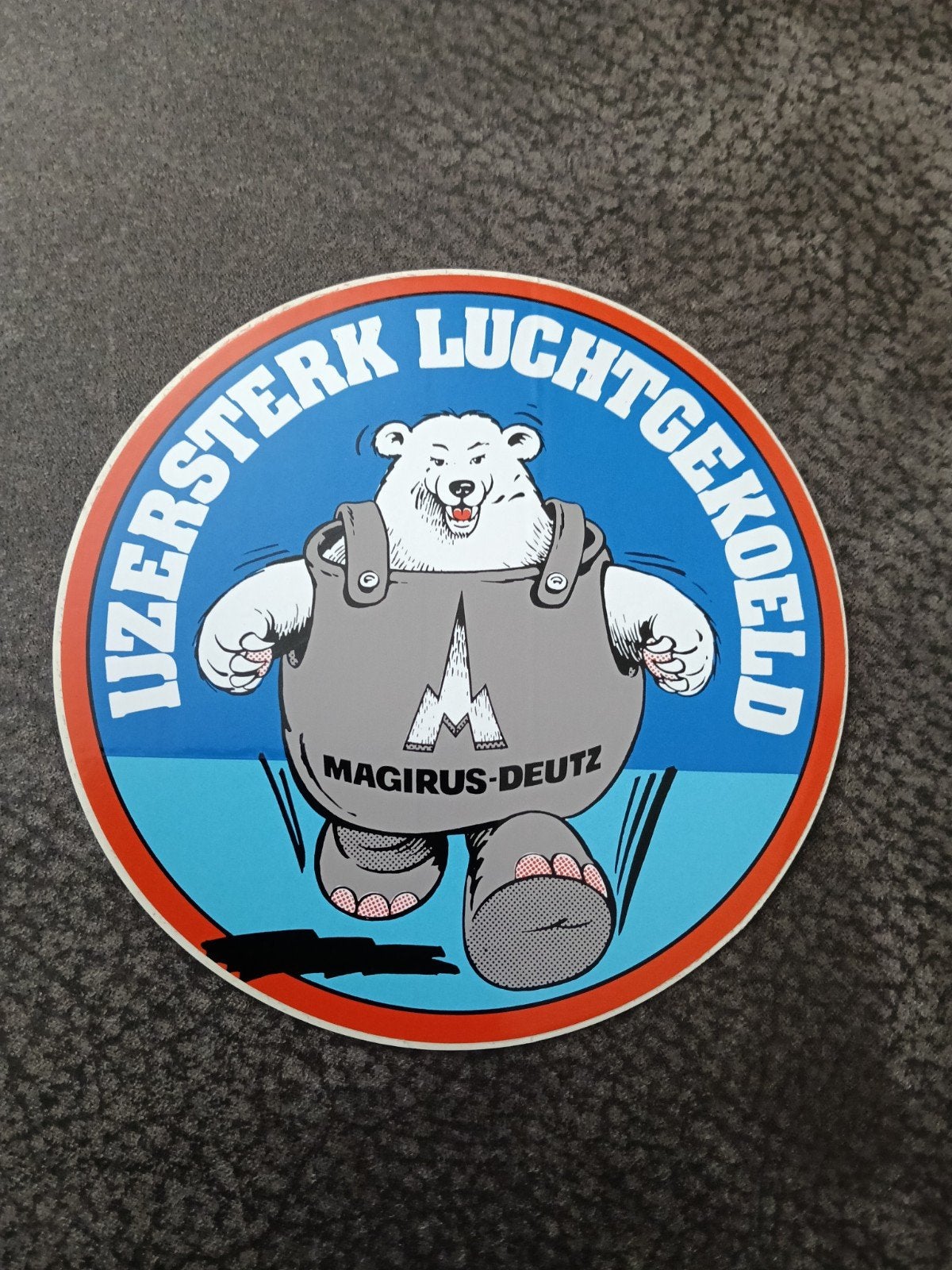 Sticker Magirus Deutz Ijzersterk Luchtgekoeld., Ophalen of Verzenden, Zo goed als nieuw