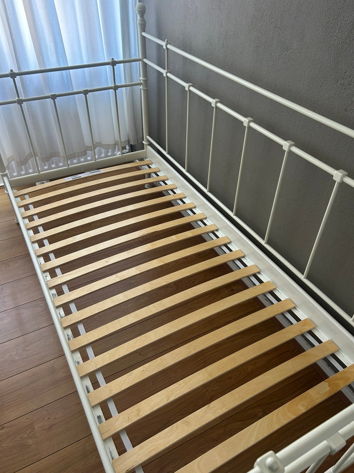 Eenpersoonsbed, Ophalen, 90 cm, Eenpersoons, Wit