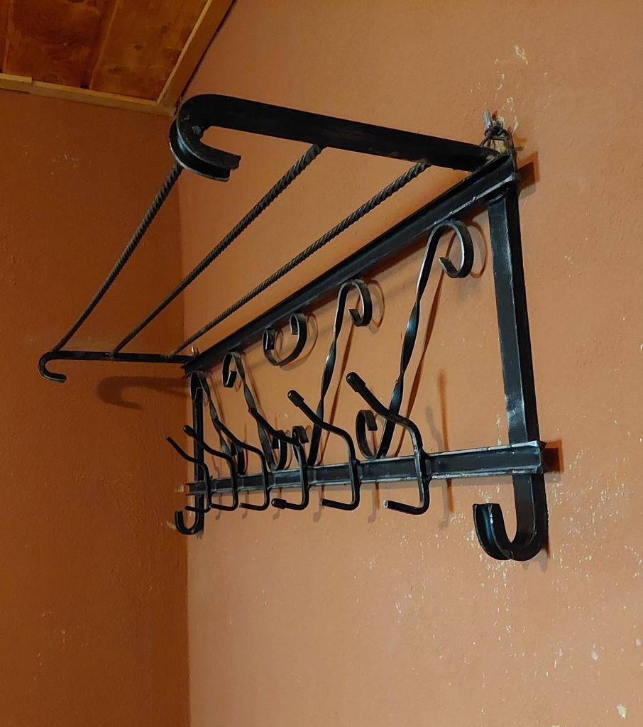 Metalen Kapstok met Hoedenplank - 85x30x25 cm, Huis en Inrichting, Kasten | Boekenkasten, Ophalen, Gebruikt, 50 tot 100 cm, Minder dan 100 cm