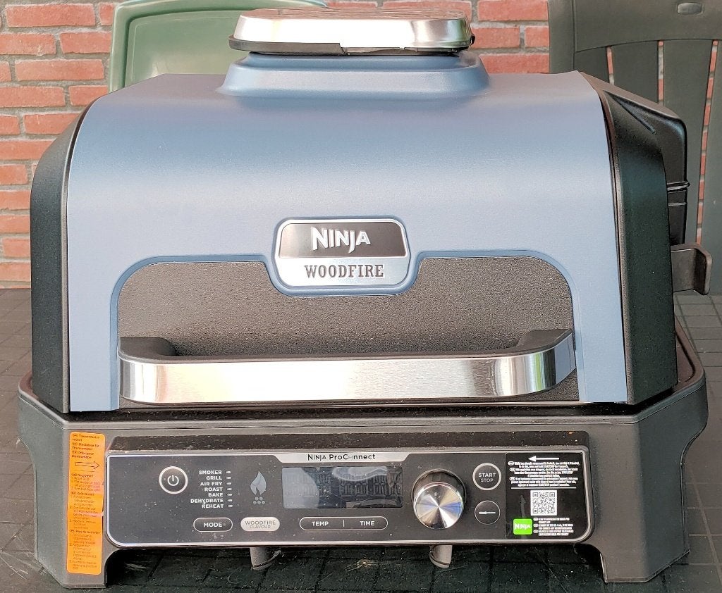 Ninja Woodfire Pro Connect XL Elektr. BBQ Grill & Rookoven, Ophalen, Zo goed als nieuw, Ninja Woodfire
