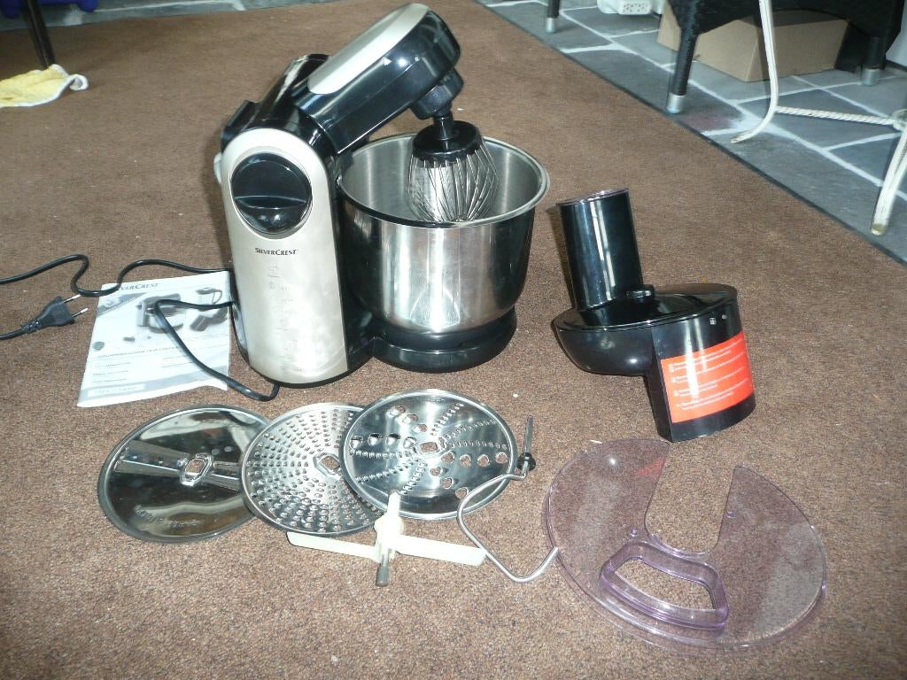 Silvercrest keukenmachine, Witgoed en Apparatuur, Keukenmixers, 2 tot 3 liter, Ophalen of Verzenden, Gebruikt, 3 snelheden of meer