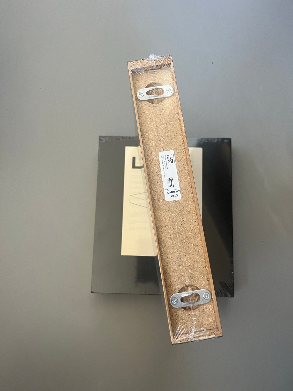 Nieuw IKEA LACK wandplank zwart, nog gesloten, Ophalen, Nieuw