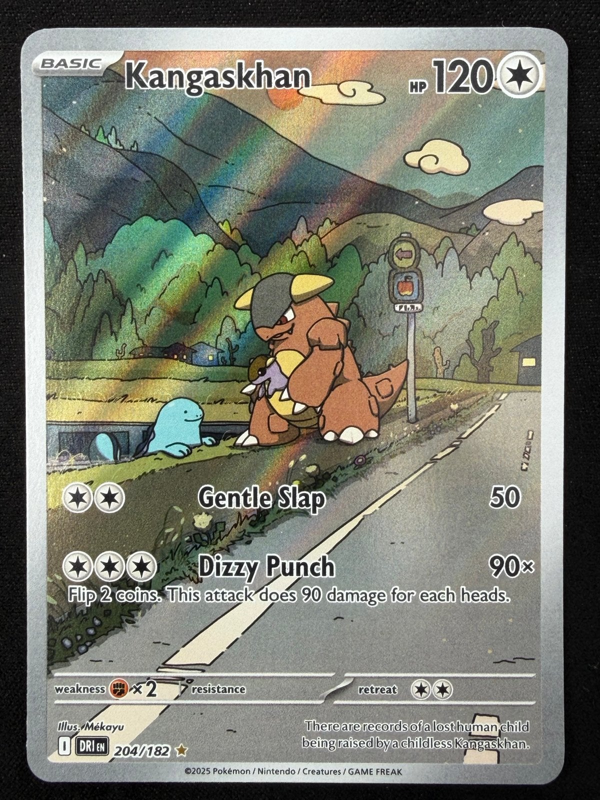 Kangaskhan 204/182, Ophalen of Verzenden, Zo goed als nieuw, Losse kaart, Foil