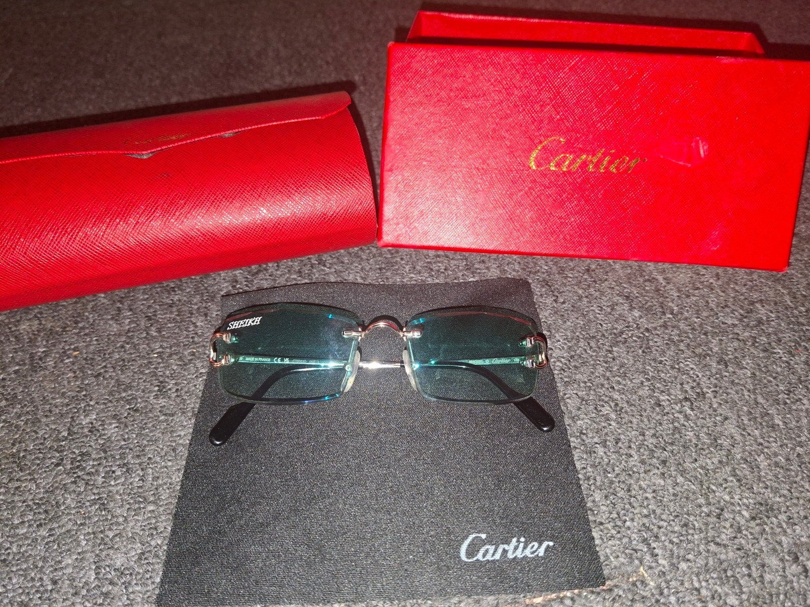 cartier zonnebril, Overige merken, Zonnebril, Overige kleuren, Ophalen of Verzenden
