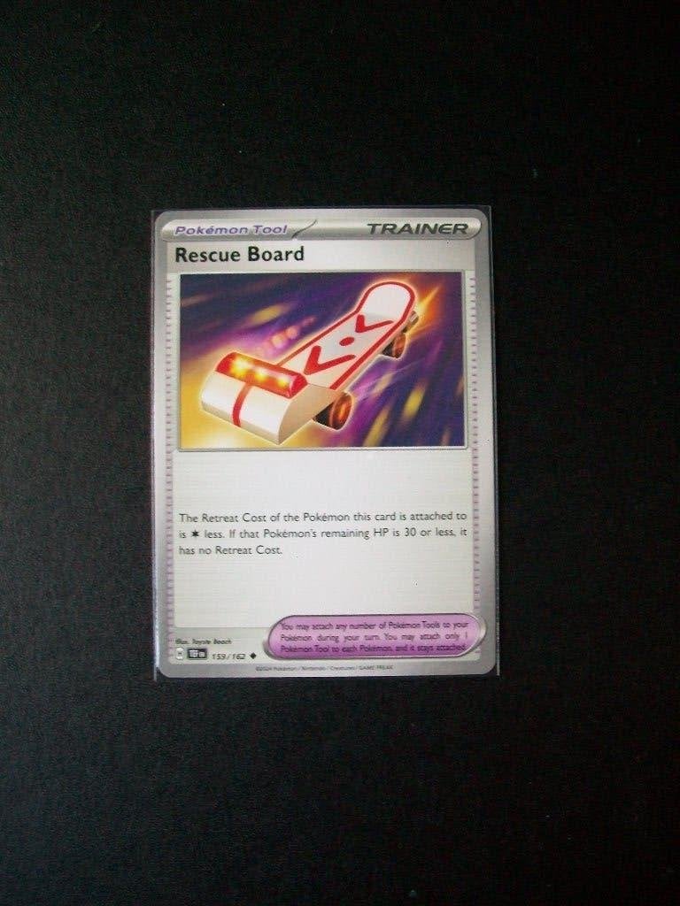 2951: Nieuwe Pokemonkaart Trainer RESCUE BOARD (159/162), Verzenden, Nieuw, Losse kaart, Foil