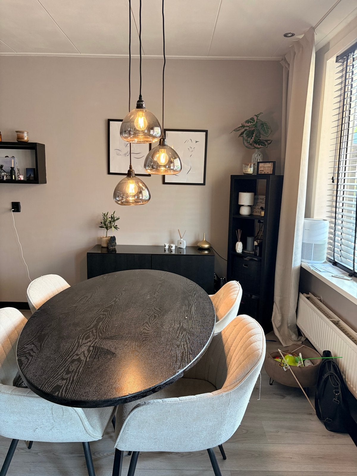 Kasten en eettafel te koop, Ophalen of Verzenden, Gebruikt, Ovaal, Overige houtsoorten