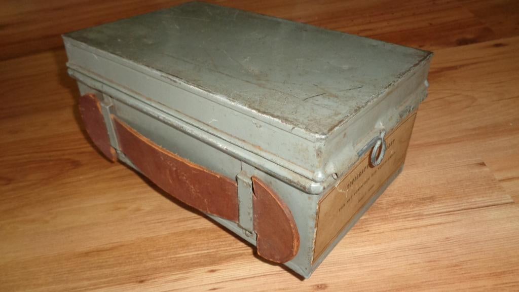 Nederlands leger stafkaart kist voor 1940 mobilisatie oorlog, Verzenden, Landmacht, Nederland, Overige typen